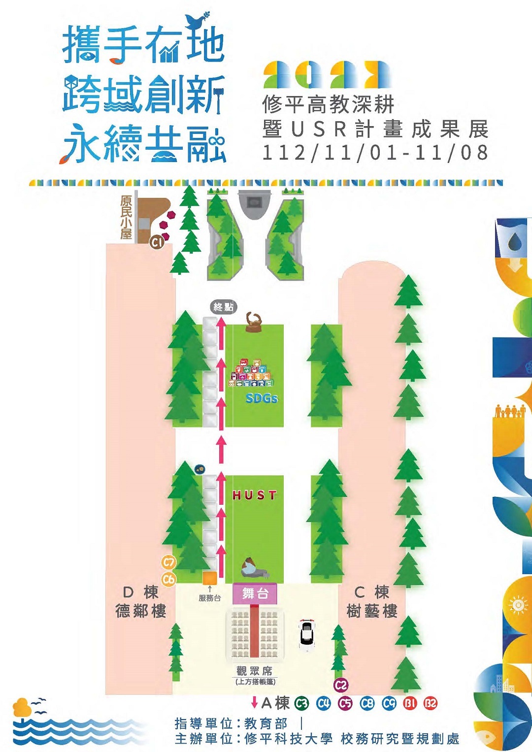 修平科技大學舉辦112年度高等教育深耕暨USR計畫成果展圖片